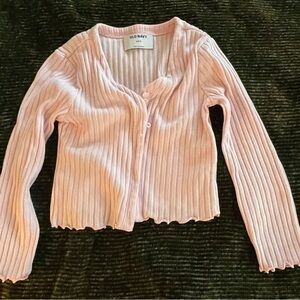 Old Navy Light Pink Ribbed Sweater